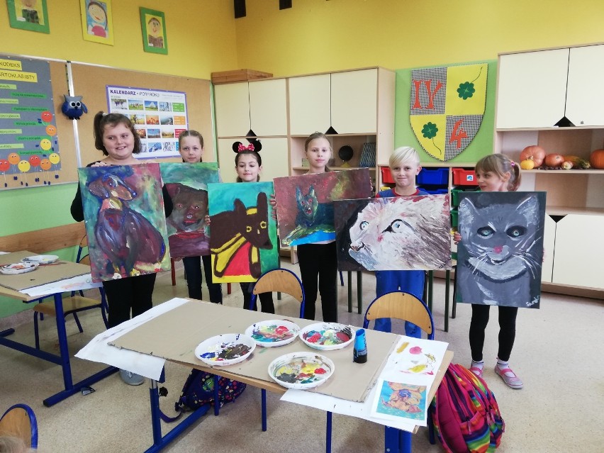 Warsztaty malarskie w Szkole Podstawowej w Chełmnie