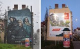 Mural reklamujący "Wiedźmina" na ul. Dąbrowskiego niedługo cieszył oczy poznaniaków. Zastąpiła go reklama