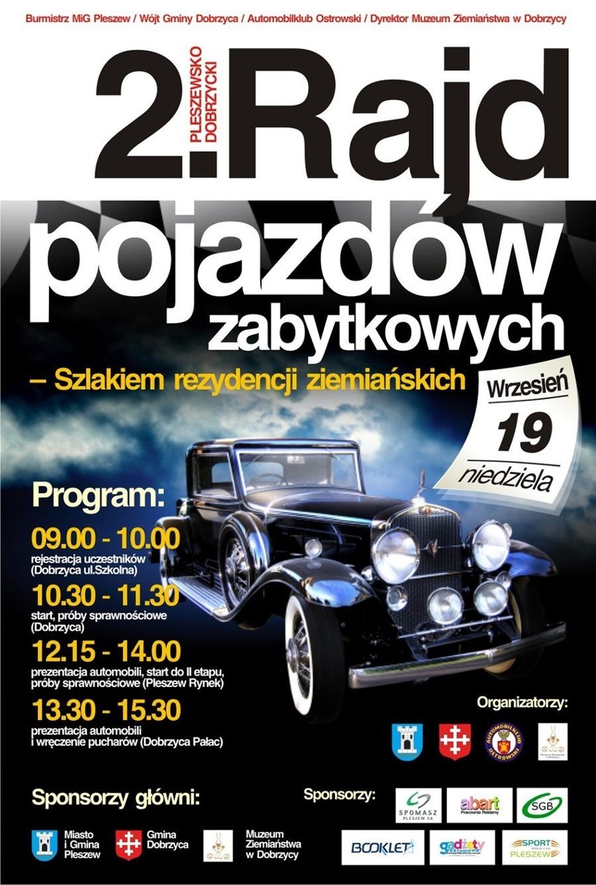 PLESZEW - DOBRZYCA - Rajd samochodowy w stylu retro 