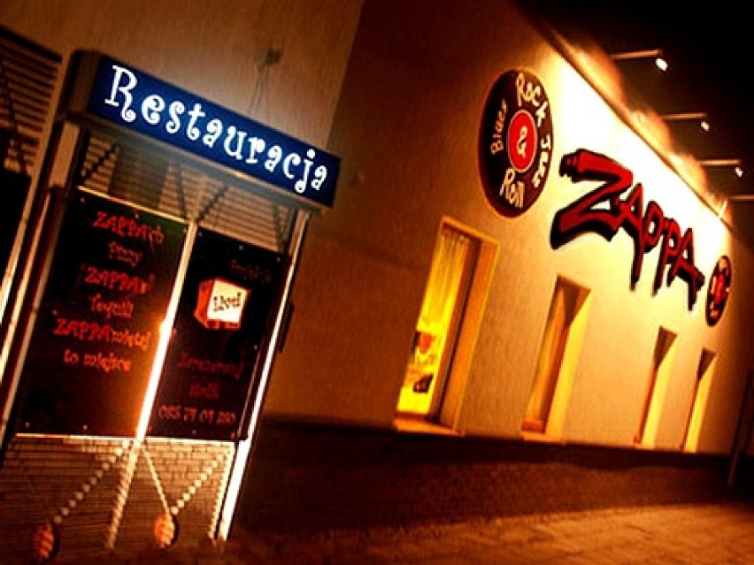 W muzycznej restauracji Zappa w Białymstoku przy ul. Piasta...
