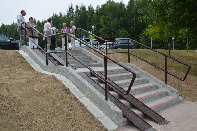 W Jastrzębiu Zdroju wyremontowano w kilku miejscach schody, lipiec 2013.