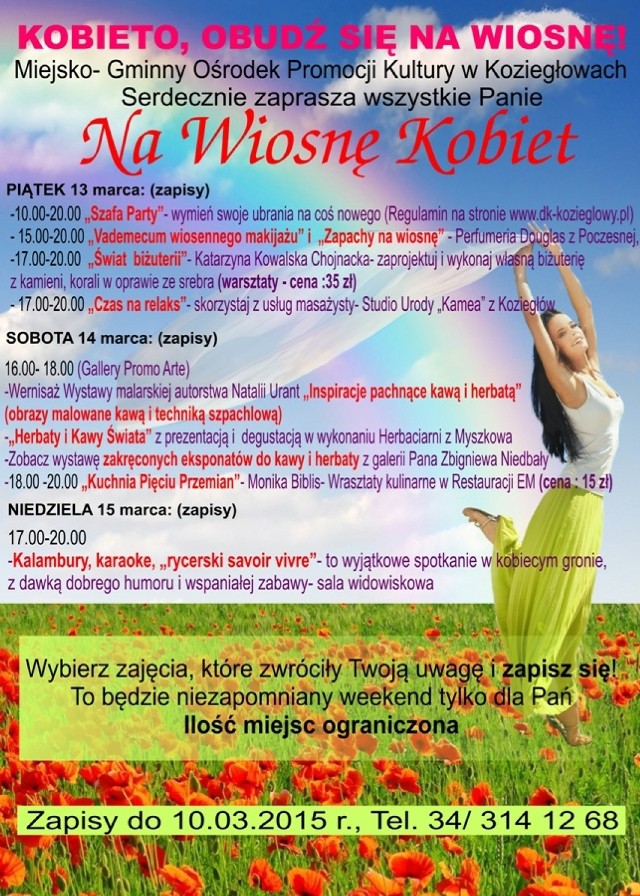 Za tydzień rusza akcja "Wiosna kobiet" w Koziegłowach.