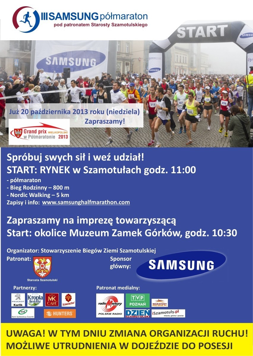 Samsung Półmaraton wystartuje w najbliższą niedzielę