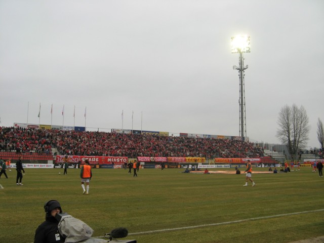 Na meczu Widzewa Łódź z GKS-em Bełchatów. Fot. Krzysiek Baraniak