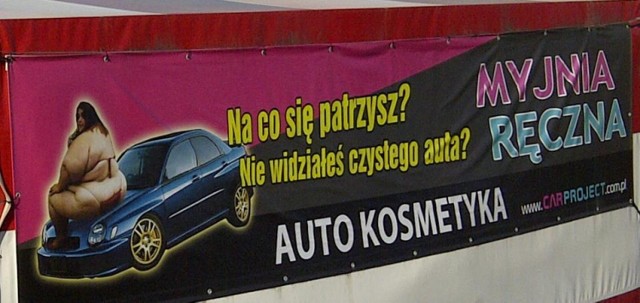 Reklama firmy Car Project jednych szokuje, drugich oburza. A ...