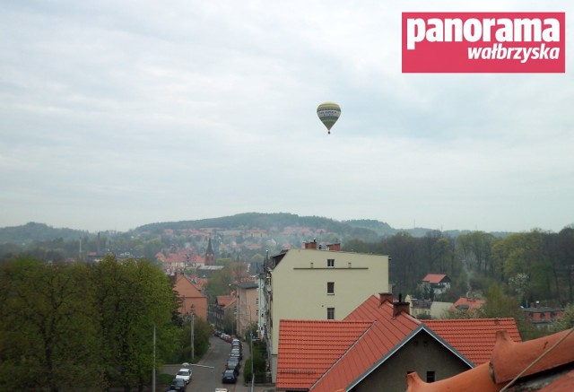 Przelot balonów nad Wałbrzychem