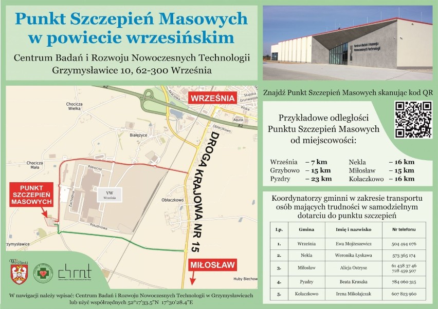 Miejsce szczepień masowych przeciw COVID-19, Centrum Badań i Rozwoju Nowoczesnych Technologii w Grzymysławicach