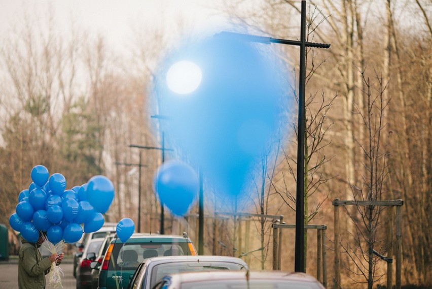 Akcja wiązania baloników Nie woź powietrza
