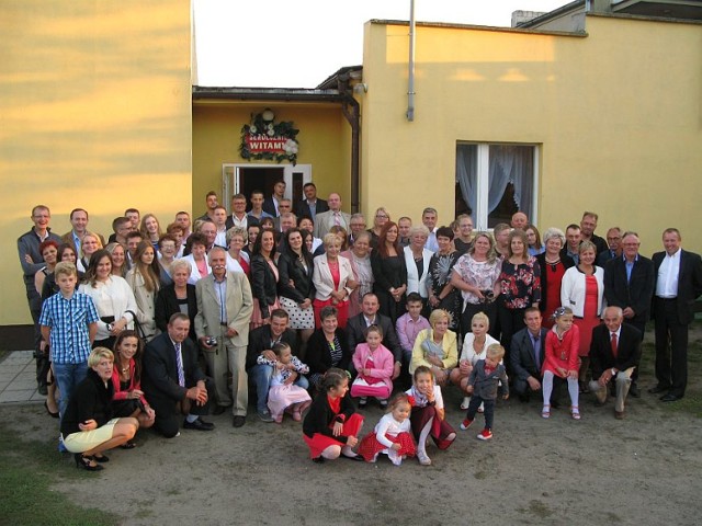 Rodzina Żywiałowskich na spotkaniu w Łysininie.