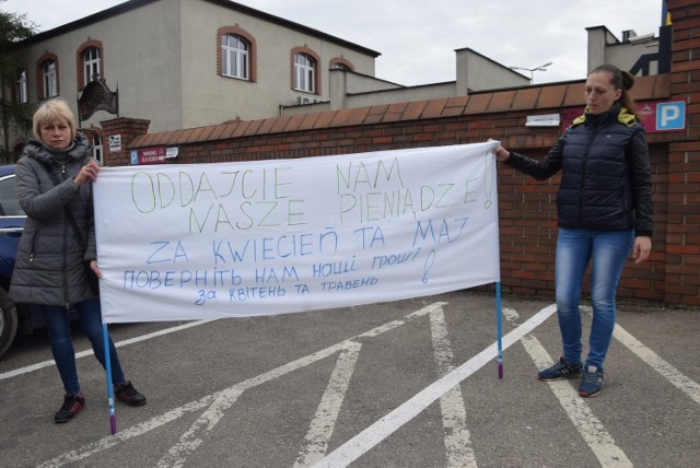Strajk Ukraińców przed ZM Henryk Kania