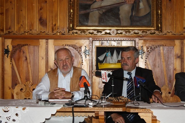Od lewej: Stanisław Hodorowicz i Andrzej Gąsienica Makowski