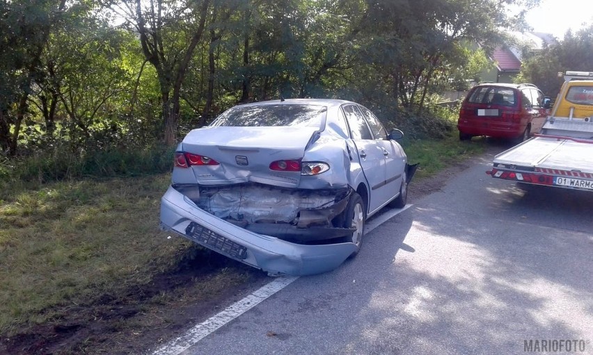 Wypadek na drodze krajowej nr 46 w Malerzowicach Wielkich