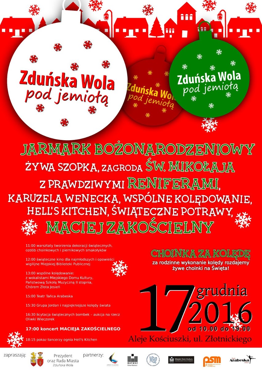Jarmark bożonarodzeniowy "Zduńska Wola pod jemiołą"