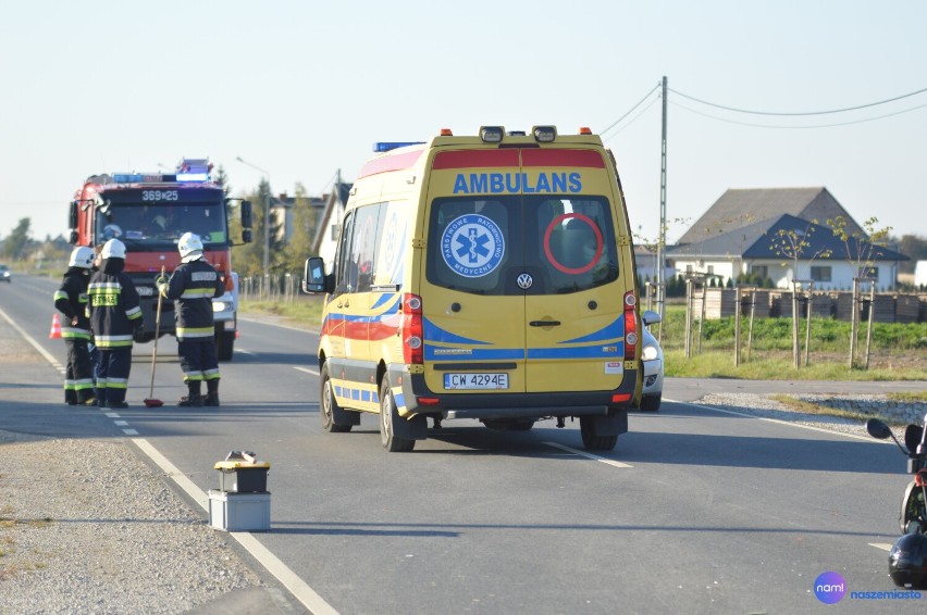 Poważny wypadek w gminie Kowal. Motocyklista trafił do...