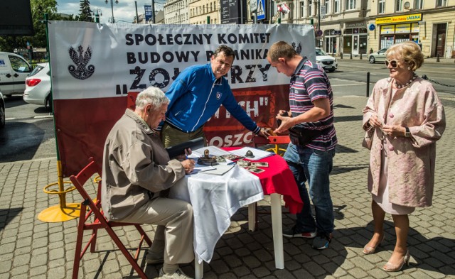 Zbieranie podpisów pod budową pomnika żołnierzy wyklętych