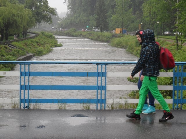 Sytuacja powodziowa na Śląsku Cieszyńskim: wczoraj poziom rzeki Wisły w Wiśle utrzymywał się ponieżej stanów ostrzegawczych