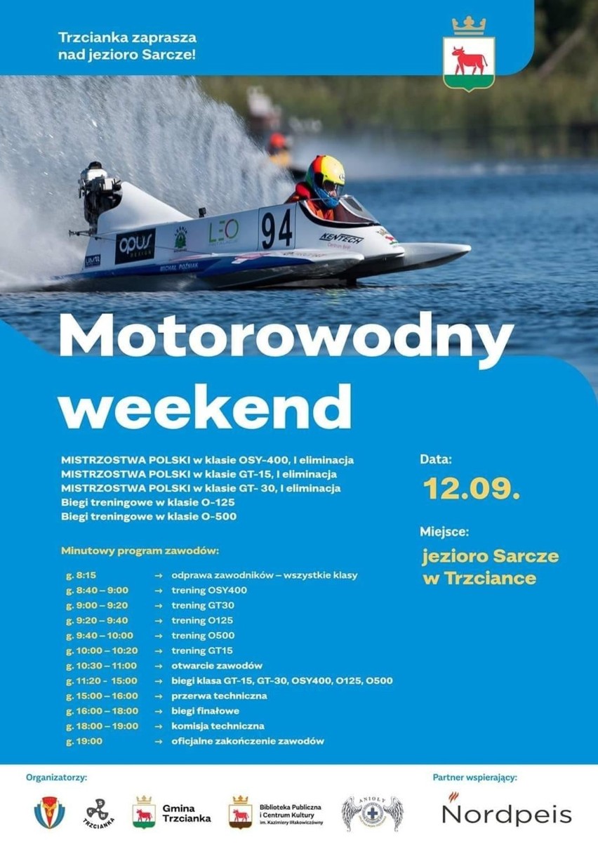 Sporty motorowodne. Nad jeziorem Sarcze w Trzciance odbędą się w sobotę zawody eliminacyjne Mistrzostw Polski