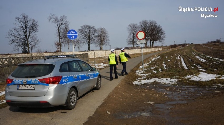 Myszków: Policja sprawdza ścieżki rowerowe na terenie Jury Krakowsko-Częstochowskiej [ZDJĘCIA]
