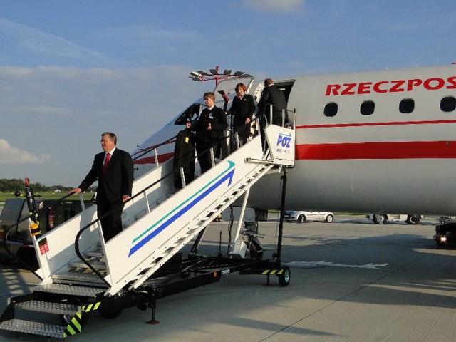 Samolot z prezydentem wylądował w Łodzi w sobotę