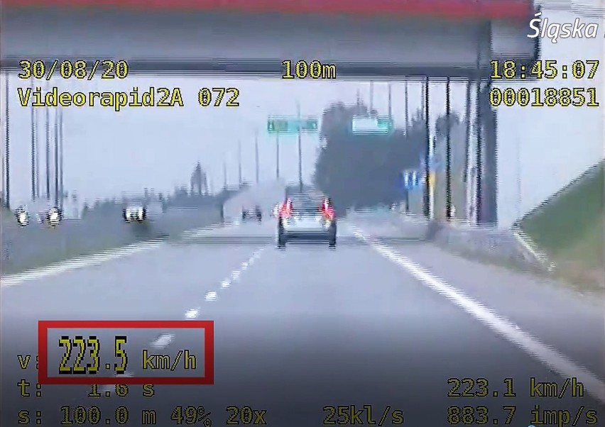 Pędził 223 km/h na drodze Racibórz - Pszczyna. 3534 mandatów...