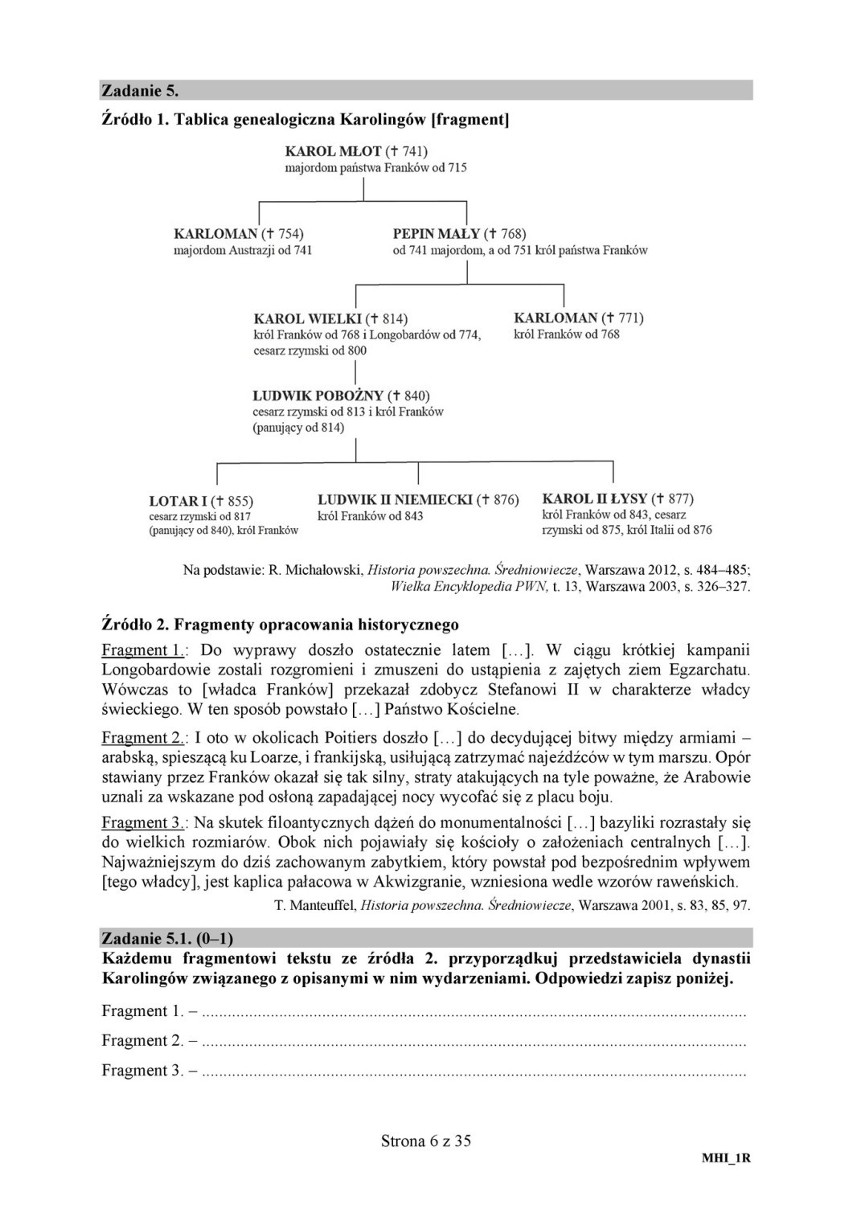 HISTORIA MATURA 2018 ODPOWIEDZI, ROZWIĄZANIA ARKUSZE CKE...