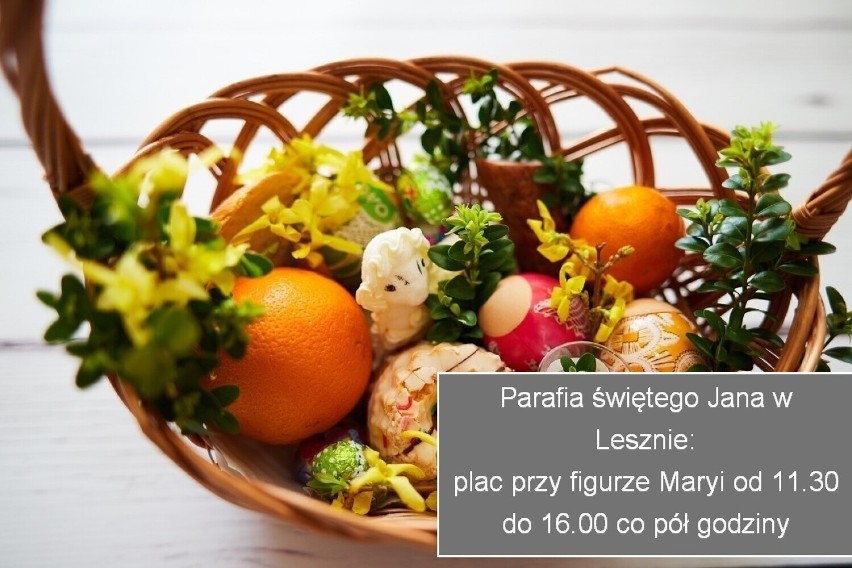 Święcenie pokarmów w Lesznie przed Wielkanocą 2023. Kiedy i gdzie będą święconki w Lesznie na święta Wielkiej Nocy?