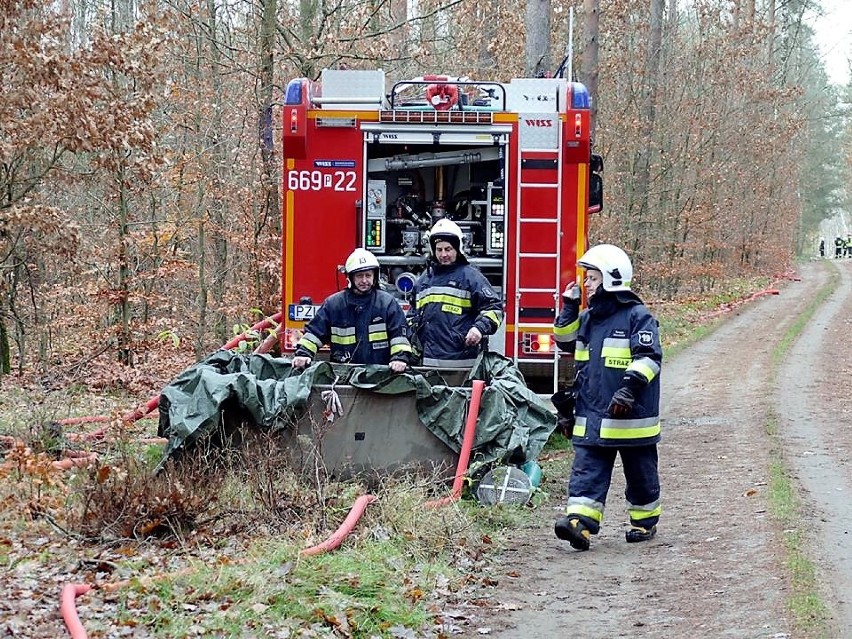 Ćwiczenia jednostek ochrony przeciwpożarowej w Lipce