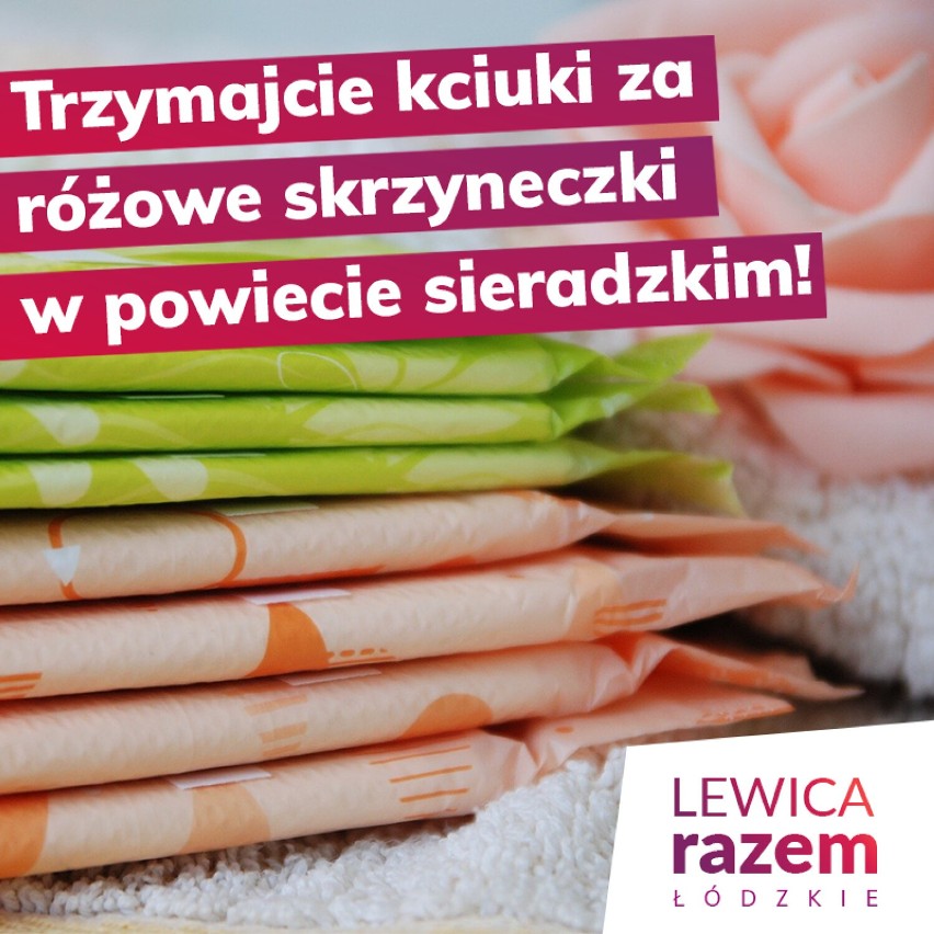 Powiat sieradzki pomoże w walce z ubóstwem menstruacyjnym. Zawiesi na swoich budynkach tzw. różowe skrzyneczki 