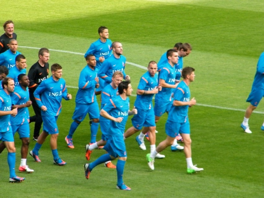 Euro 2012: Trening reprezentacji Holandii w Krakowie