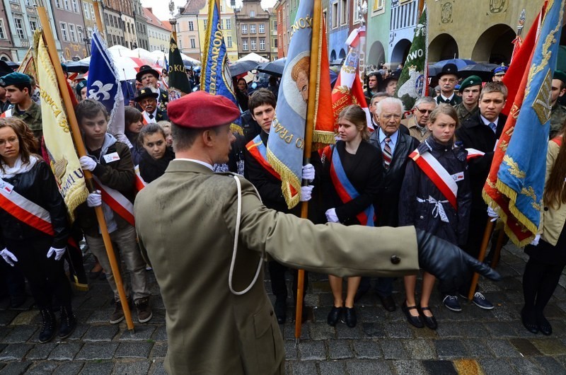 Poznań: Obchody rocznicy uchwalenia Konstytucji 3 Maja na Starym Rynku [ZDJĘCIA]