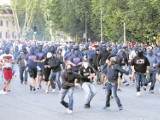 Kibole Wisły Kraków pobili się z policją w stolicy Włoch