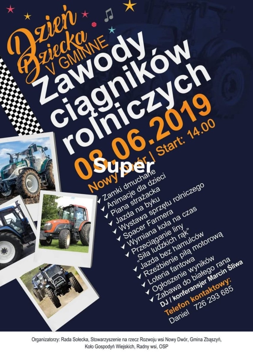 V Gminne Zawody Ciągików Rolniczych i Dzień Dziecka w Nowym Dworze - 8 czerwca 2019