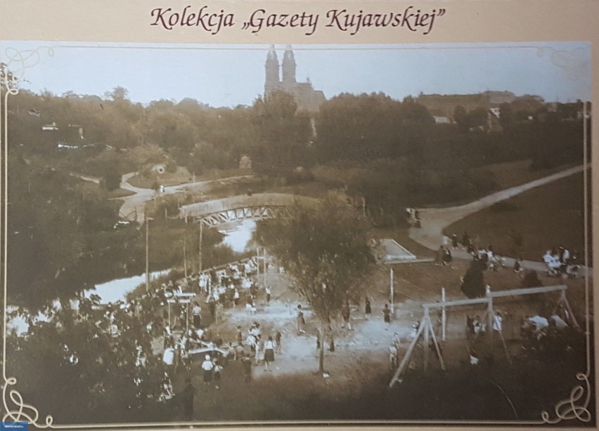 Widok na park miejski im. Henryka Sienkiewicza we Włocławku