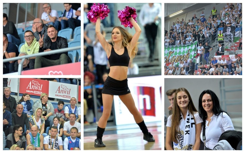 Kibice i Cheerleaders Włocławek podczas meczu Anwil Włocławek - Elan Bearnais Pau-Lacq-Orthez 95:87 w 3. kolejce Ligi Mistrzów [zdjęcia]