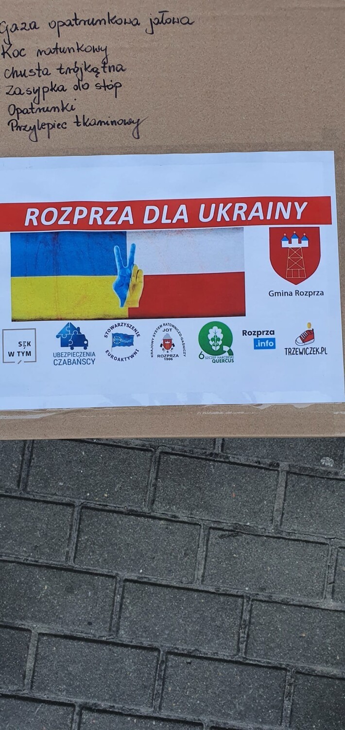 Gmina Gomunice pomaga Ukrainie. Dary trafiły do gminy Kornin