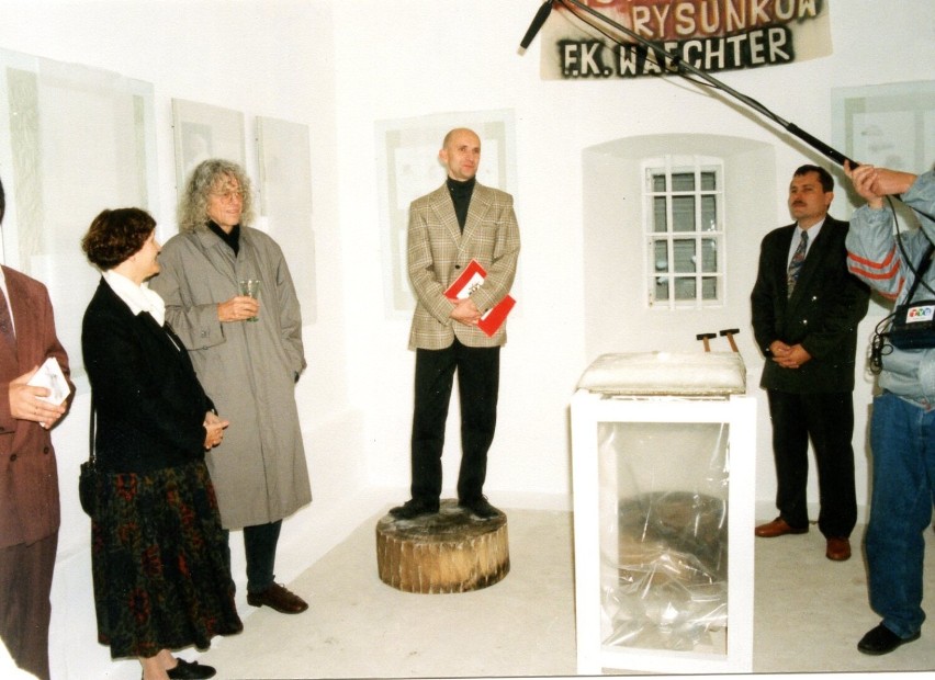Otwarcie wystawy rysunków Friedricha Karla Waechtera - 1995 rok