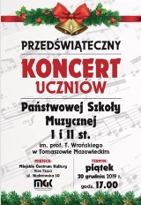 Świąteczny koncert uczniów Państwowej Szkoły Muzycznej odbędzie się w Tkaczu w Tomaszowie