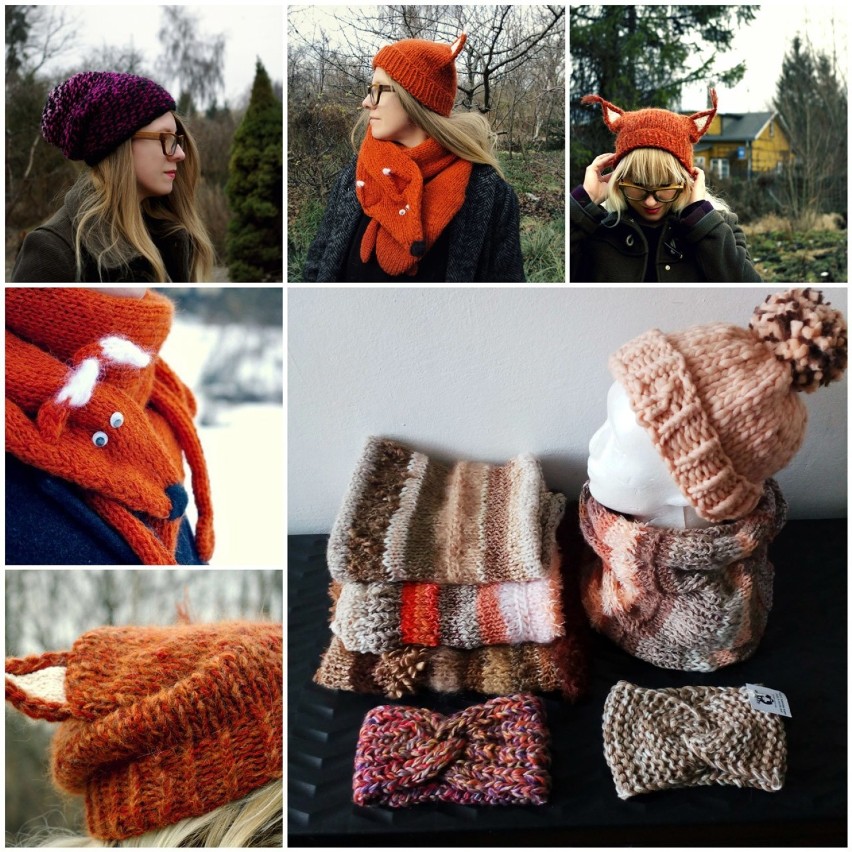 Zimowe, wełniane czapki i kominy

"Robimy na drutach...