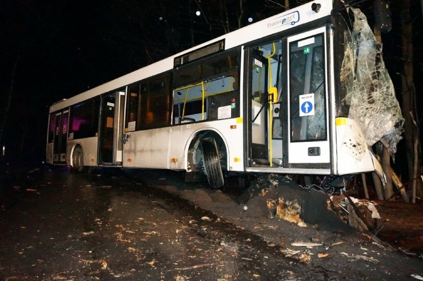 Zabrze Rokitnica: Wypadek autobusu nr 20 na DK 94 [ZDJĘCIA]