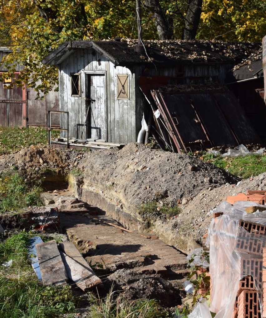 Miejsce sondażowych prac archeologicznych. Niestety, na...