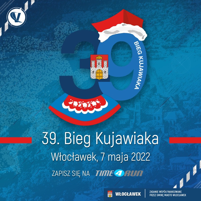39. Bieg Kujawiaka we Włocławku już w sobotę 7 maja 2022. Program minutowy