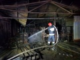 Pożar w Sandomierzu. Spłonął magazyn z alkoholami