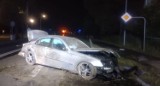 Wypadek pod Olesnem. Pijany 27-latek rozbił mercedesa. Wydmuchał 3 promile alkoholu!