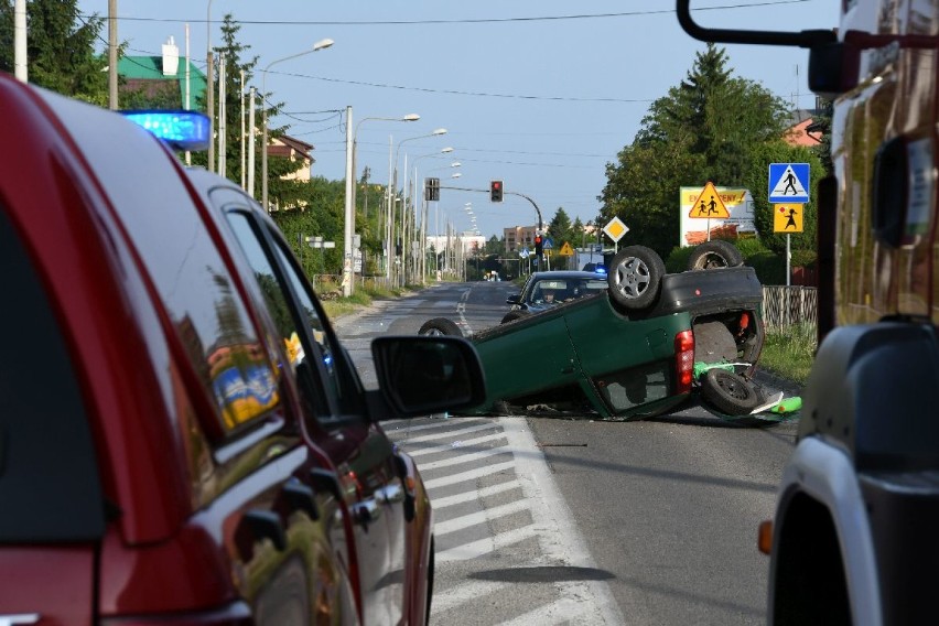 Tak wyglądało miejsce wypadku w niedzielę rano.