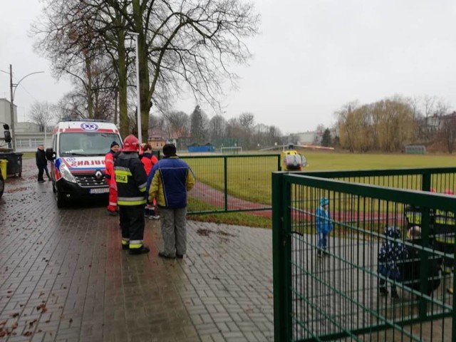 Dziecko przetransportowano do szpitala w Częstochowie