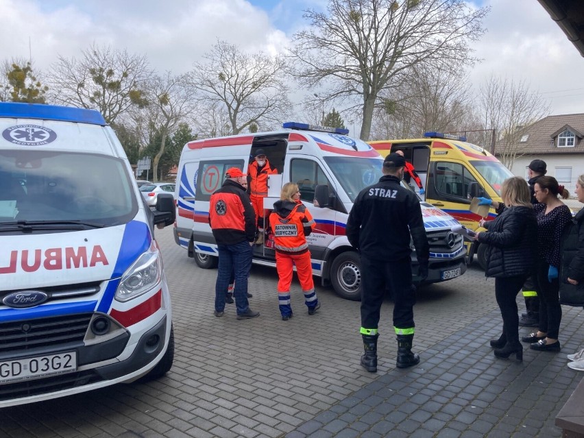 Niepełnosprawni z Ukrainy najpierw trafili do Smerzyna,...