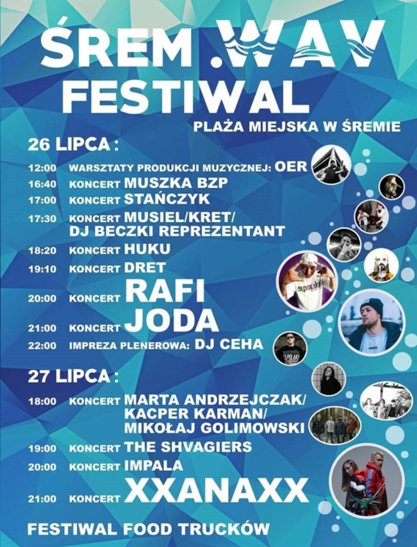 Śrem .WAV Festiwal – zobacz, kto zagra na śremskiej plaży! 