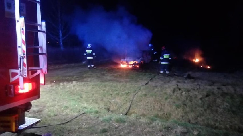 Oleśnica: Nocny pożar samochodu (ZDJĘCIA)     