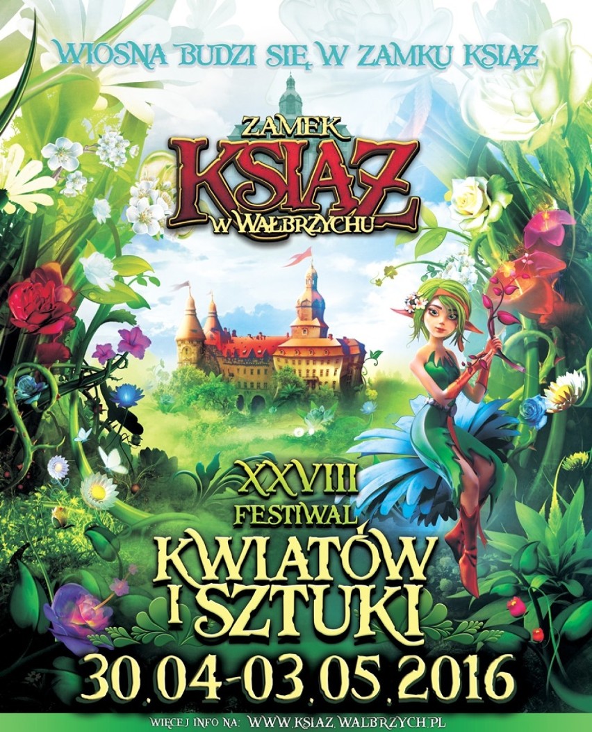 Festiwal Kwiatów i Sztuki w zamku Książ!