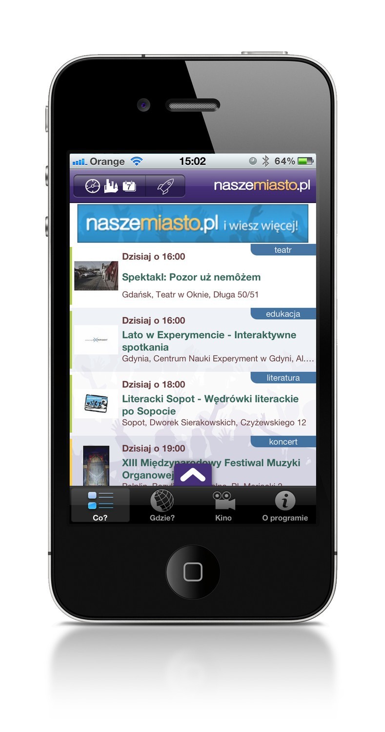 Rozrywka NaszeMiasto.pl już na iPhonea.